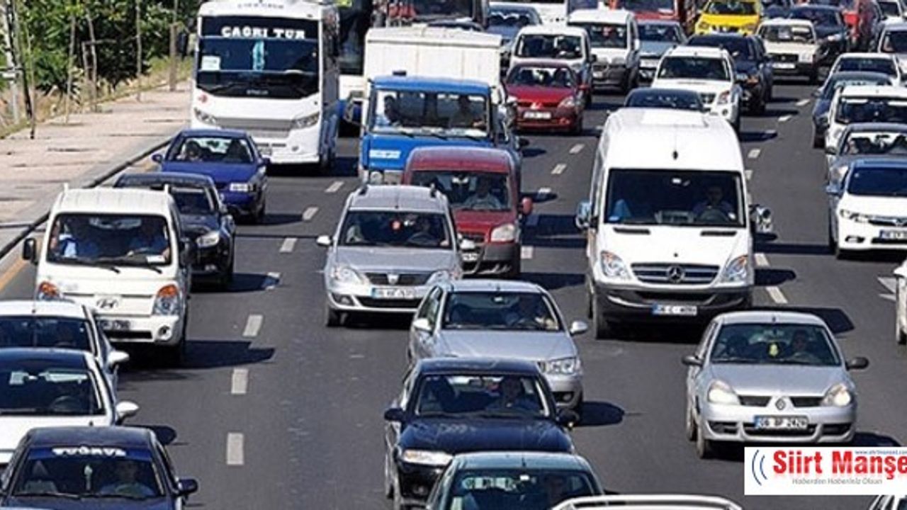 Siirt’te trafiğe kayıtlı toplam taşıt sayısı 22 bin oldu