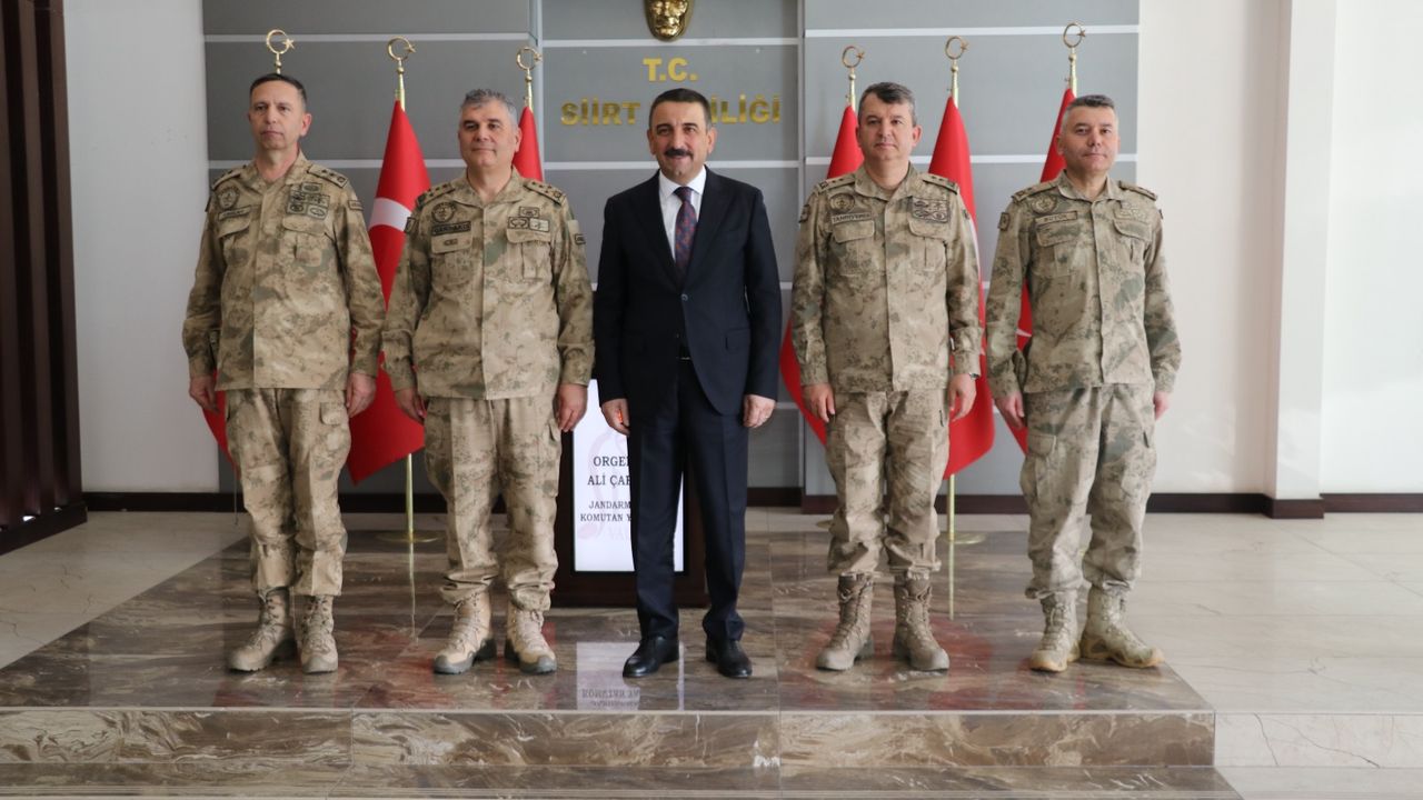 Jandarma Genel Komutan Yardımcısı Orgeneral Çardakcı'dan Siirt'e ziyaret