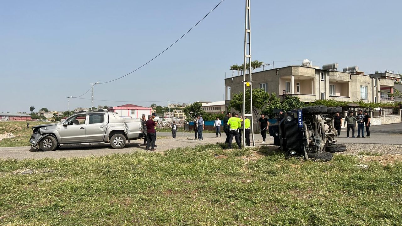 Siirt'te trafik kazasında 5'i polis, 6 yaralı