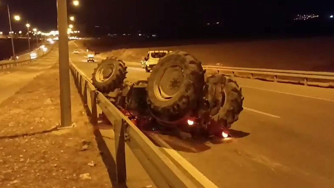 Siirt’te traktör takla attı: 1 yaralı
