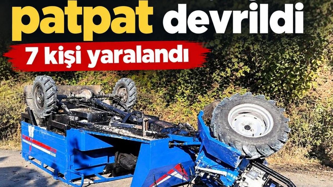 Siirt'te tarım aracının devrilmesi sonucu 7 kişi yaralandı