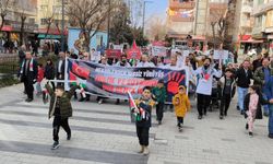 Siirt'te sağlık çalışanları Gazze için "sessiz yürüyüş" düzenledi