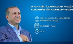 AK Parti Siirt Kadın Kolları Kongresi pazar günü gerçekleştirilecek