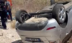Kurtalan'da takla atan otomobilin sürücüsü yaralandı