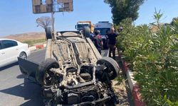 Siirt’te kontrolden çıkan araç takla attı: 1 yaralı