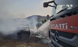 Botan Vadisi'nde Park Halindeki Araç Küle Döndü