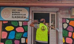 Siirt’te Köy Okulu Boyandı