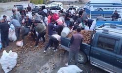 Siirt’te Kamyonet Arızalandı, Sürücü Patatesleri Ücretsiz Dağıttı