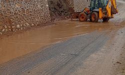 Siirt'te Yağış Sonrası Ekiplerden Saha Çalışması