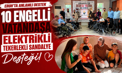 Eruh'ta 10 Engelli Vatandaşa Elektrikli Tekerlekli Sandalye Desteği