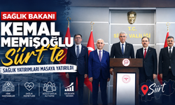 Sağlık Bakanı Kemal Memişoğlu Siirt'te: Sağlık Yatırımları Masaya Yatırıldı