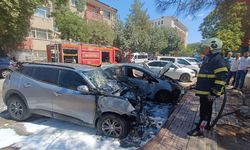 Siirt'te Park Halindeki Otomobil Alev Aldı: Yangın Diğer Araca da Sıçradı