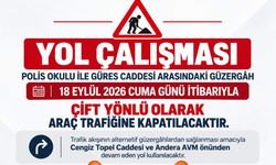 Siirt’te Polis Okulu Bölgesinde Trafik Düzenlemesi