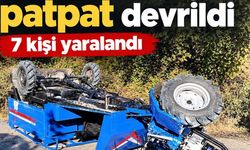 Siirt’te fıstık toplamaya giden patpat devrildi: 7 yaralı