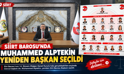 Siirt Barosu'nda Av. Muhammed Alptekin yeniden başkan seçildi