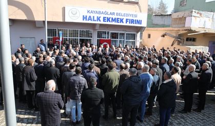 Kayabağlar Beldesi'nde Halk Ekmek Fırını ve Taziyeevi Törenlerle Açıldı