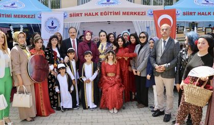 Siirt’te kursiyerler el emeği ürünlerini sergiledi