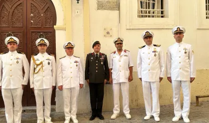 TCG Kınalıada personelinden Turgut Reis Türbesi'ne ziyaret