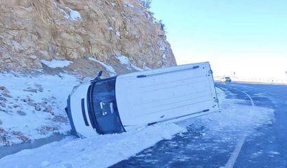 Siirt–Eruh Karayolunda Buzlanma Kazaya Neden Oldu