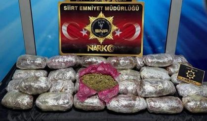 Siirt’te Durdurulan Araçta 13 Kilo Uyuşturucu Madde Ele Geçirildi