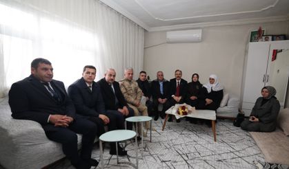 Vali Kızılkaya'dan Şehit Ailesine Ziyaret