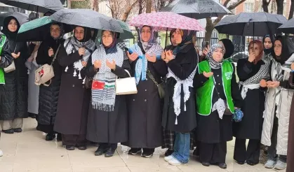 İsrail'in Gazze'ye yönelik saldırıları Siirt'te protesto edildi