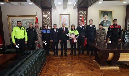 Siirt'te Emniyet Heyetinden Vali Kızılkaya'ya Anlamlı Ziyaret