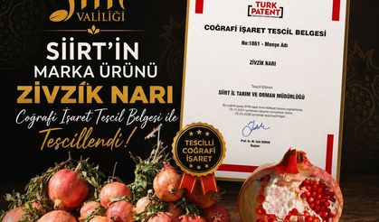 Zivzik Narı, Siirt’in 14. Coğrafi İşaretli Ürünü Oldu