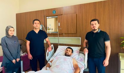 Siirt'te Beton Mikserine Kaptırdığı Bacağı Başarılı Ameliyatla Kurtarıldı