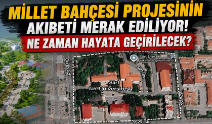 Siirt Kamuoyu Cevap Bekliyor: Millet Bahçesi Projesinin Akıbeti Ne Oldu?