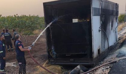 Siirt’te Tır Dorsesinden Düşen Jeneratör Alev Aldı, Ekipler Söndürdü