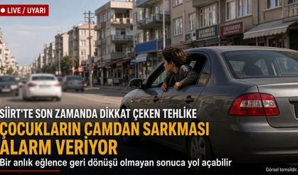 Siirt'te camdan sarkan çocukların tehlikeli yolculuğu korkutuyor
