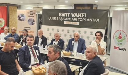 Siirt Vakfı Şube Başkanları Toplantısı Siirt'te Yapıldı