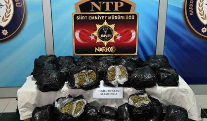 Siirt’te Uyuşturucu Operasyonu: 51 Kilo 800 Gram Esrar Ele Geçirildi