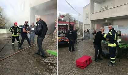 Kurtalan’da Odunluk Yangınına Ekskavatörlü Müdahale