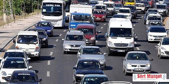 Siirt’te trafiğe kayıtlı toplam taşıt sayısı 22 bin oldu