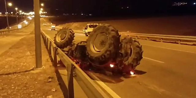 Siirt’te traktör takla attı: 1 yaralı