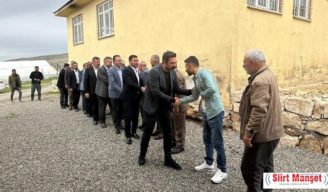 Ak Parti Siirt İl Başkanı Olğaç, köylülerle bir araya geldi