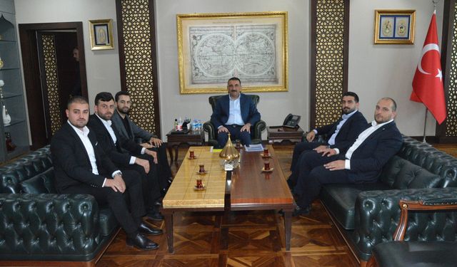 TÜGVA Genel Başkanı İbrahim Beşinci, Siirt Valisi Hacıbektaşoğlu’nu ziyaret etti