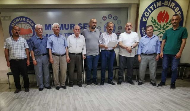 Emekli Memur-Sen Siirt Şubesi, emeklilere zam talebiyle ilgili açıklama yaptı