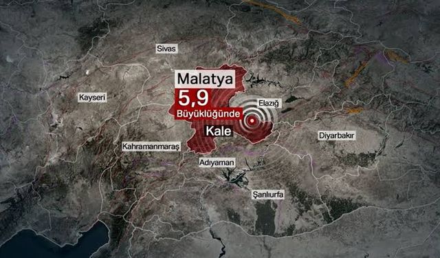 Malatya'da meydana gelen 5,9 büyüklüğündeki deprem Siirt'te de hissedildi