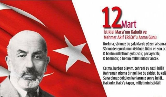 Siirt’te 12 Mart İstiklal Marşı’nın Kabulü ve Mehmet Akif Ersoy’u Anma Günü Etkinliği Düzenlenecek