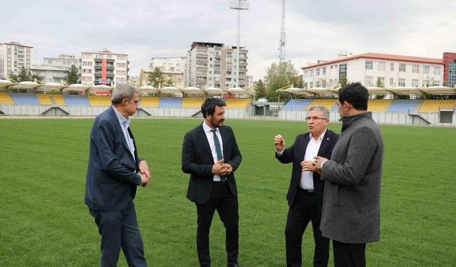 Siirt’te Play-Off heyecanı öncesi Atatürk Stadyumu incelendi