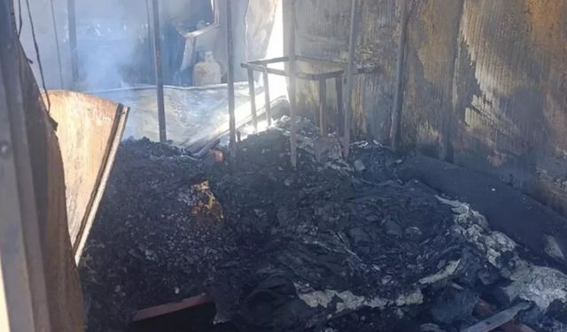 Siirt’te Konteyner Yangını Kontrol Altına Alındı