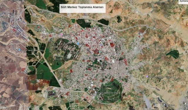Siirt’te Deprem Toplanma Alanları Yeniden Belirlendi