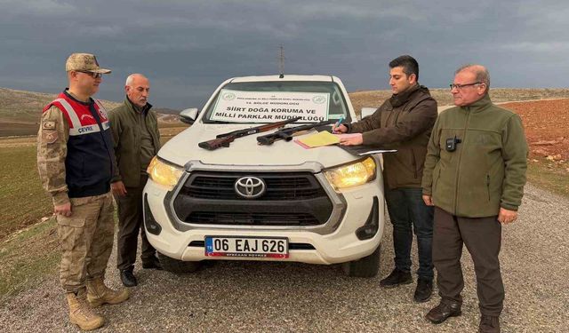 Siirt’te 2 Kaçak Avcıya 38 Bin Lira Ceza