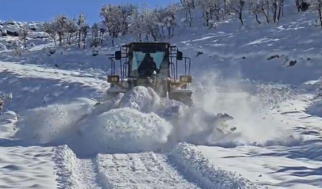 Siirt’te Karla Kaplı Yollar Ulaşıma Açıldı