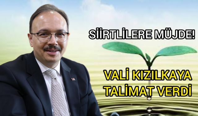 Siirt Valisi Kızılkaya'dan Vatandaşın Lehine Su Tarifesi Talimatı Geldiği Öğrenildi
