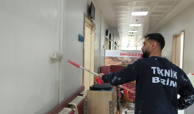 Siirt Eğitim ve Araştırma Hastanesi’nde Yenileme Çalışmaları  Devam Ediyor