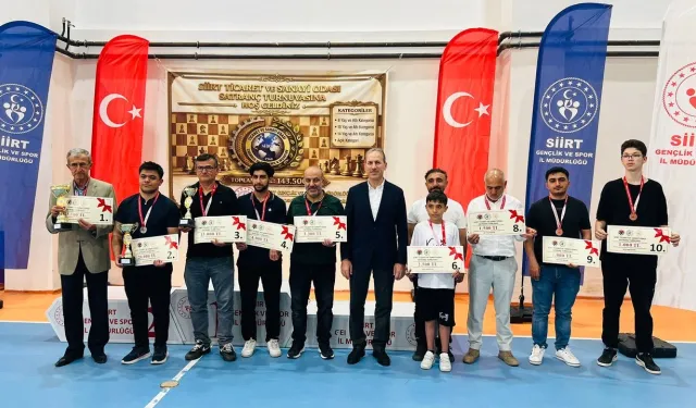 Siirt TSO Satranç Turnuvası Ödül Töreniyle Sona Erdi